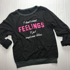 WILDFOX No Feelings Sweatshirt Size S